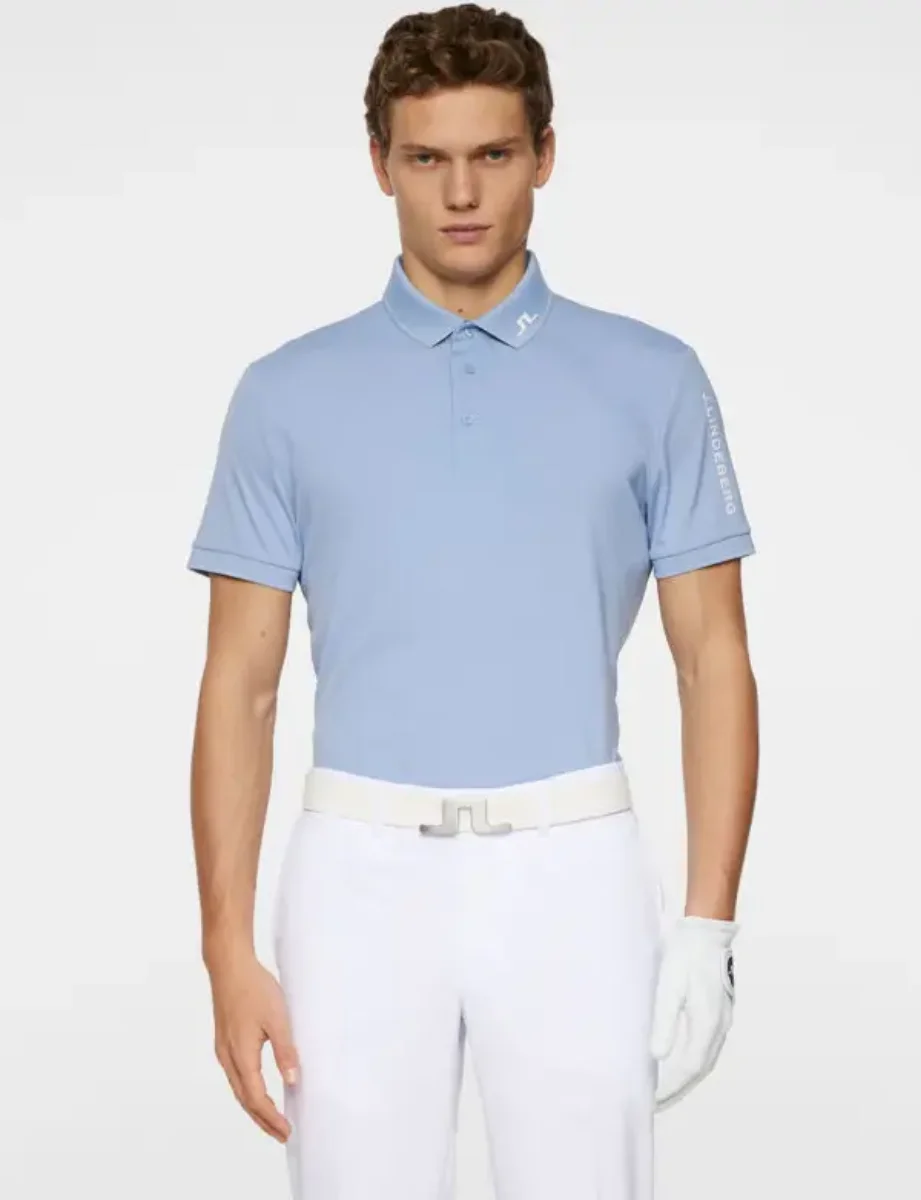 J.Lindeberg Tour Tech Polo | Rain washed