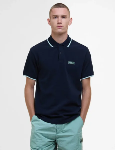 Barbour International Evan Short Sleeve Polo | Sapphire Navy Barbour International Evan Short Sleeve Polo | Sapphire Navy