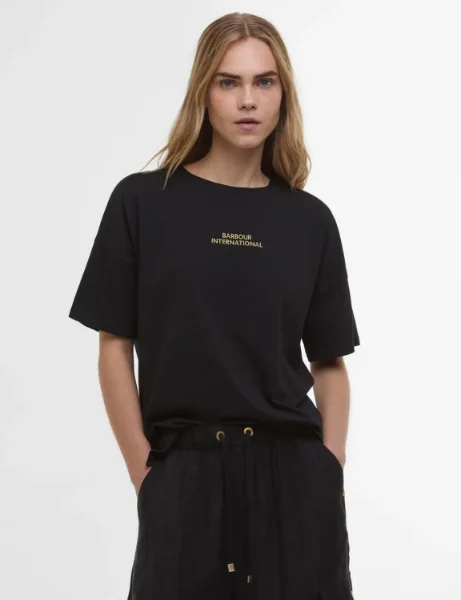 Barbour Women's International Harlow T-Shirt | Black Barbour Women's International Harlow T-Shirt | Black