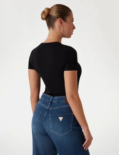Guess Slim-Logo T-shirt | Black