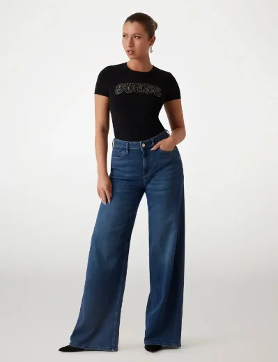 Guess Slim-Logo T-shirt | Black