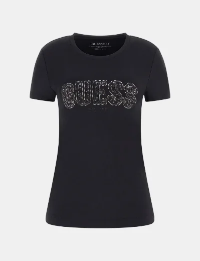 Guess Slim-Logo T-shirt | Black