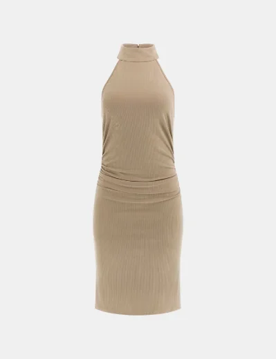 Guess Womens Bodycon Midi Dress | Beige