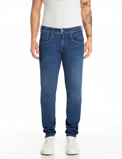 Replay Anbass Slim Fit Jean | Mid Blue 