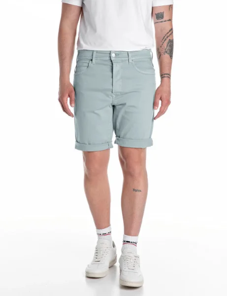 Replay RBJ.981 Tapered Fit Shorts | Washed Blue Replay RBJ.981 Tapered Fit Shorts | Washed Blue