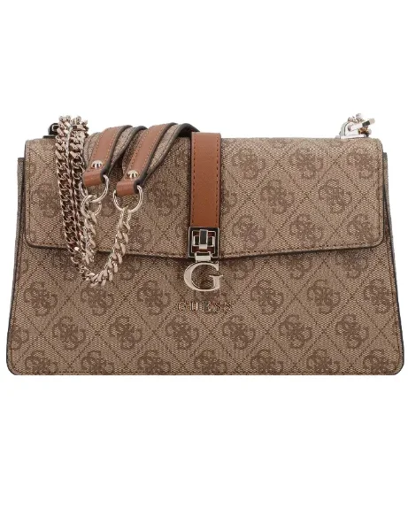 Guess Zamira Shoulder Bag | Latte Guess Zamira Shoulder Bag | Latte