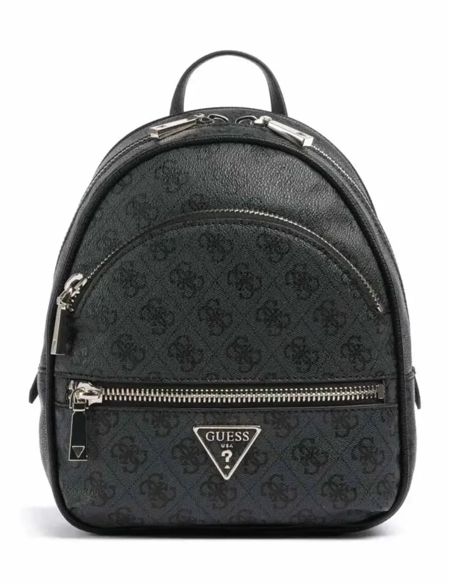 Guess Manhattan Large 4G Logo Backpack | Coal Logo