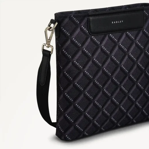 Radley Southwell Gardens Geo Print Crossbody Bag | Black