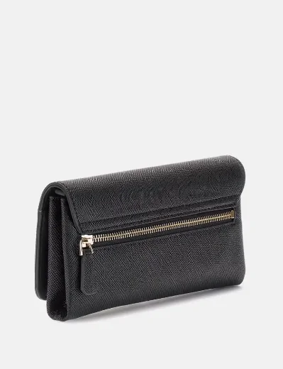 Guess Noelle Crossbody Flap Clutch | Black