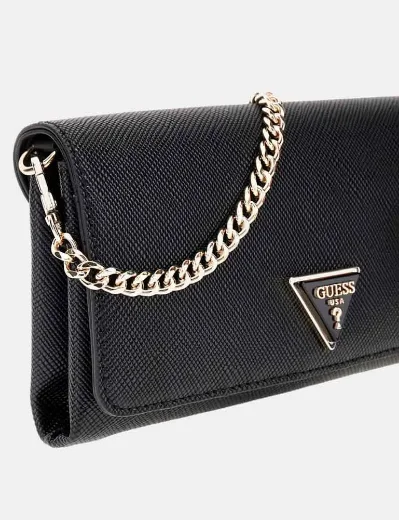 Guess Noelle Crossbody Flap Clutch | Black