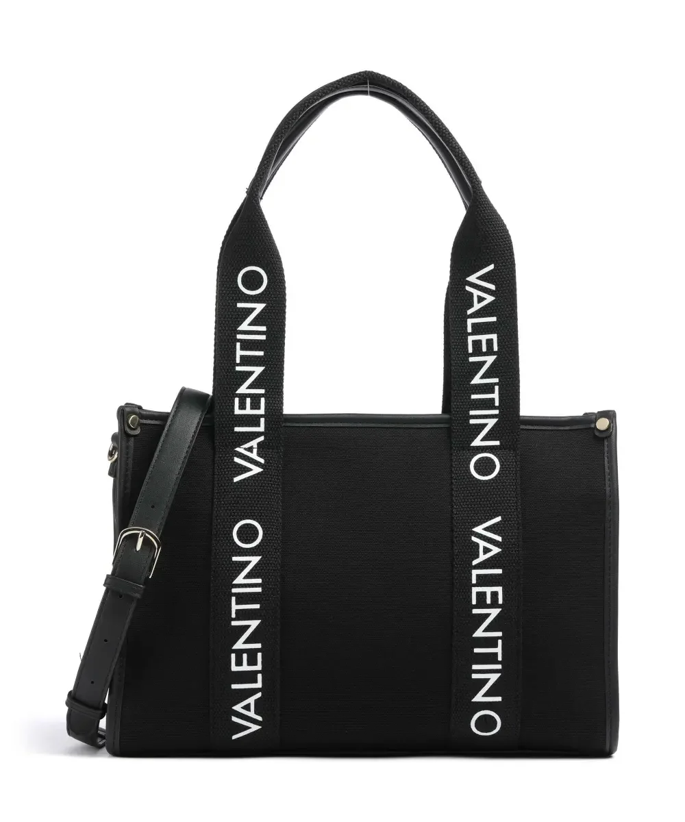 Valentino Candle Large Canvas Tote | Black