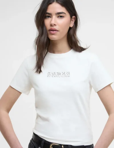 Barbour International Harley T-shirt | Off White