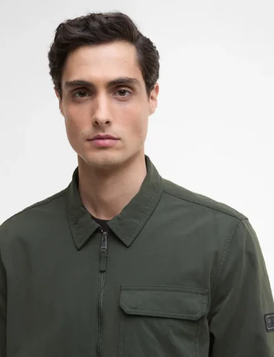 Barbour International Maze Peached Overshirt | Sage