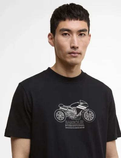 Barbour International Topher T-Shirt | Black