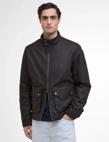 Barbour International Lutlaw Wax Harrington | Rustic Barbour International Lutlaw Wax Harrington | Rustic