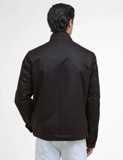Barbour International Lutlaw Wax Harrington | Rustic