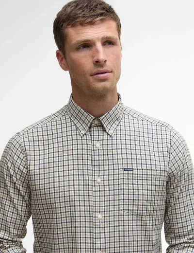 Barbour Padshaw Long Sleeve Check Shirt | Washed Stone