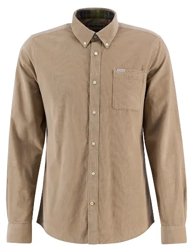 Barbour Ramsey Long Sleeve Cord Shirt | Washed Stone