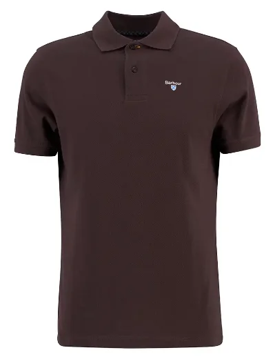 Barbour Tartan Pique Polo | Dark Oak
