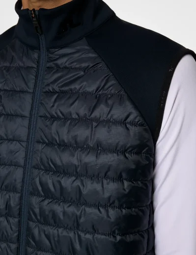 J.Lindeberg Hayden Quilt Hybrid Vest | Navy