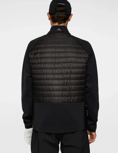 J.Lindeberg Hayden Quilt Hybrid Jacket | Black