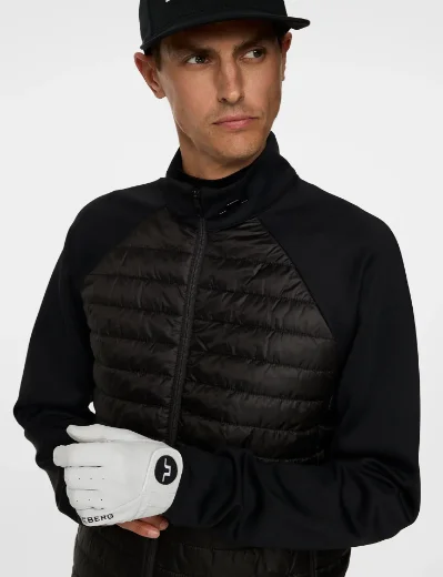 J.Lindeberg Hayden Quilt Hybrid Jacket | Black