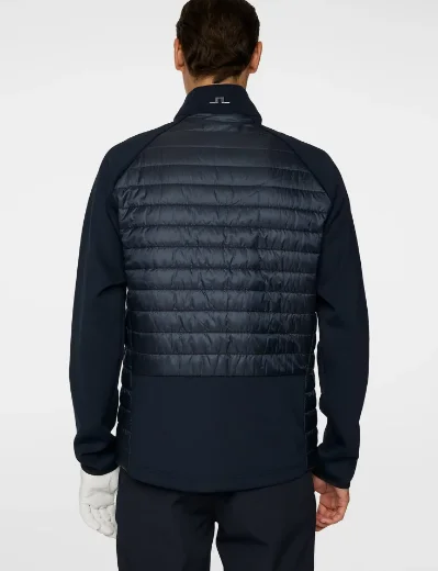 J.Lindeberg Hayden Quilt Hybrid Jacket | Navy