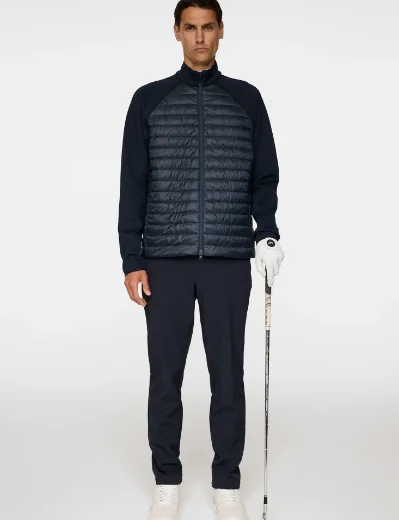 J.Lindeberg Hayden Quilt Hybrid Jacket | Navy