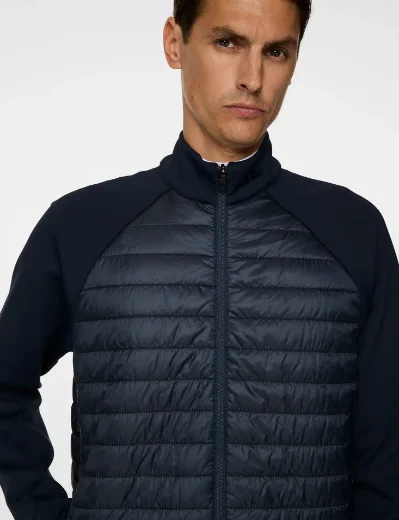 J.Lindeberg Hayden Quilt Hybrid Jacket | Navy