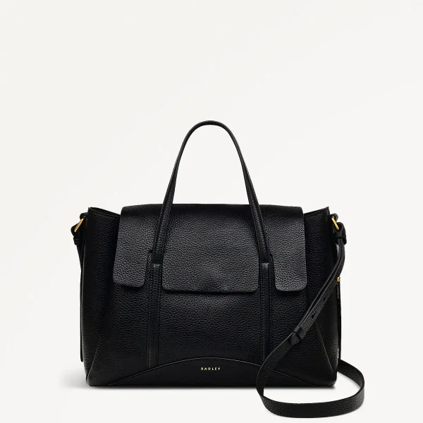 Radley The Chancery Medium Flapover Grab | Black Radley The Chancery Medium Flapover Grab | Black