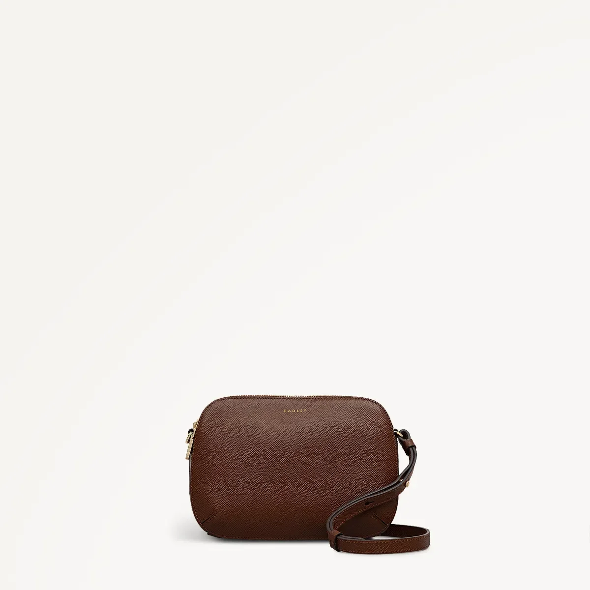 Radley Dukes Place Textured Medium Zip-top Crossbody | Chocolate