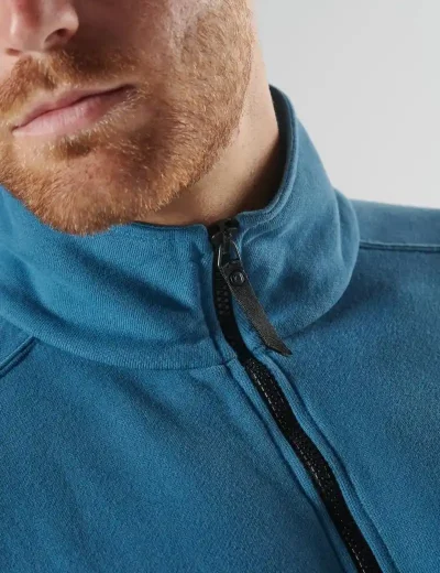Ma.Strum Neo Quarter Zip Sweat | Ink Navy