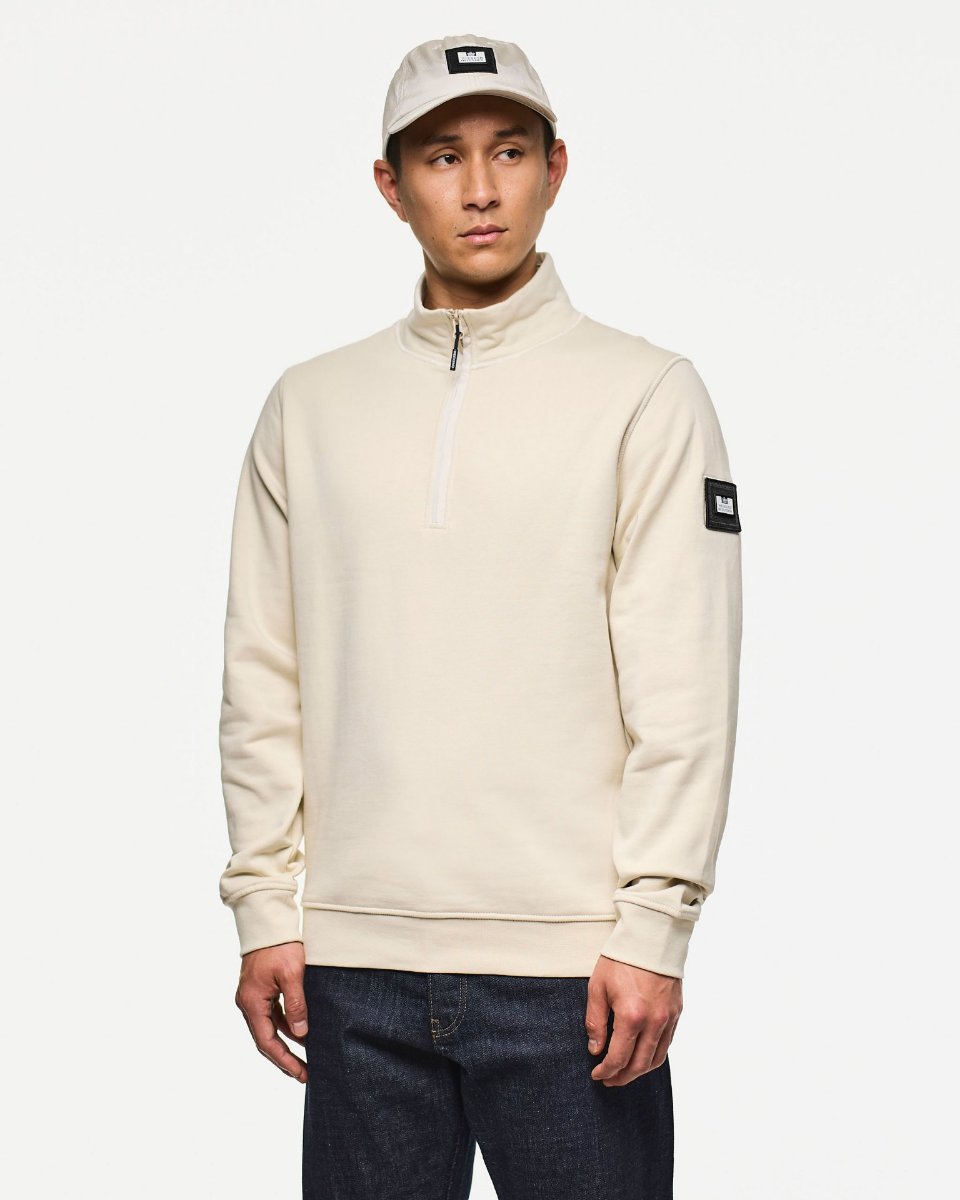 Weekend Offender Kraviz Quarter Zip Sweatshirt ¦ Calcium