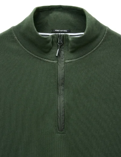 Weekend Offender Kraviz Quarter Zip Sweatshirt ¦ Forest