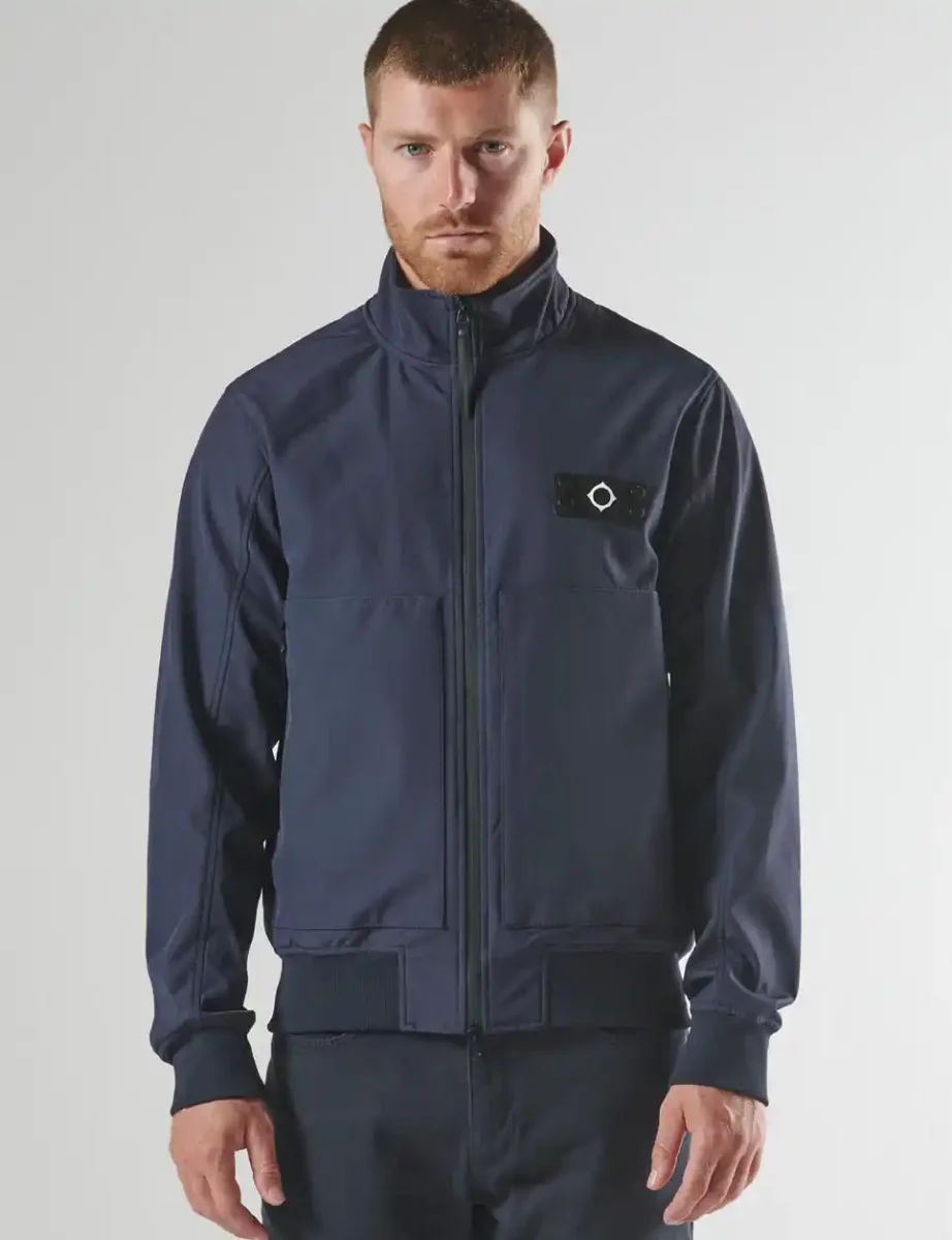 Ma.Strum Brigade Softshell Bomber Jacket | Ink Navy