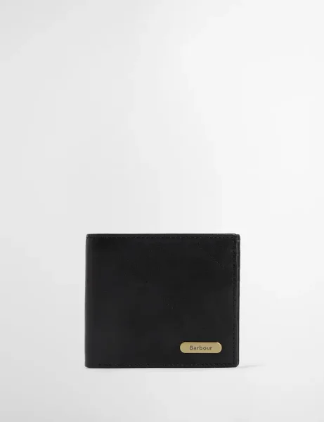 Barbour Brunton Leather Wallet | Black Barbour Brunton Leather Wallet | Black