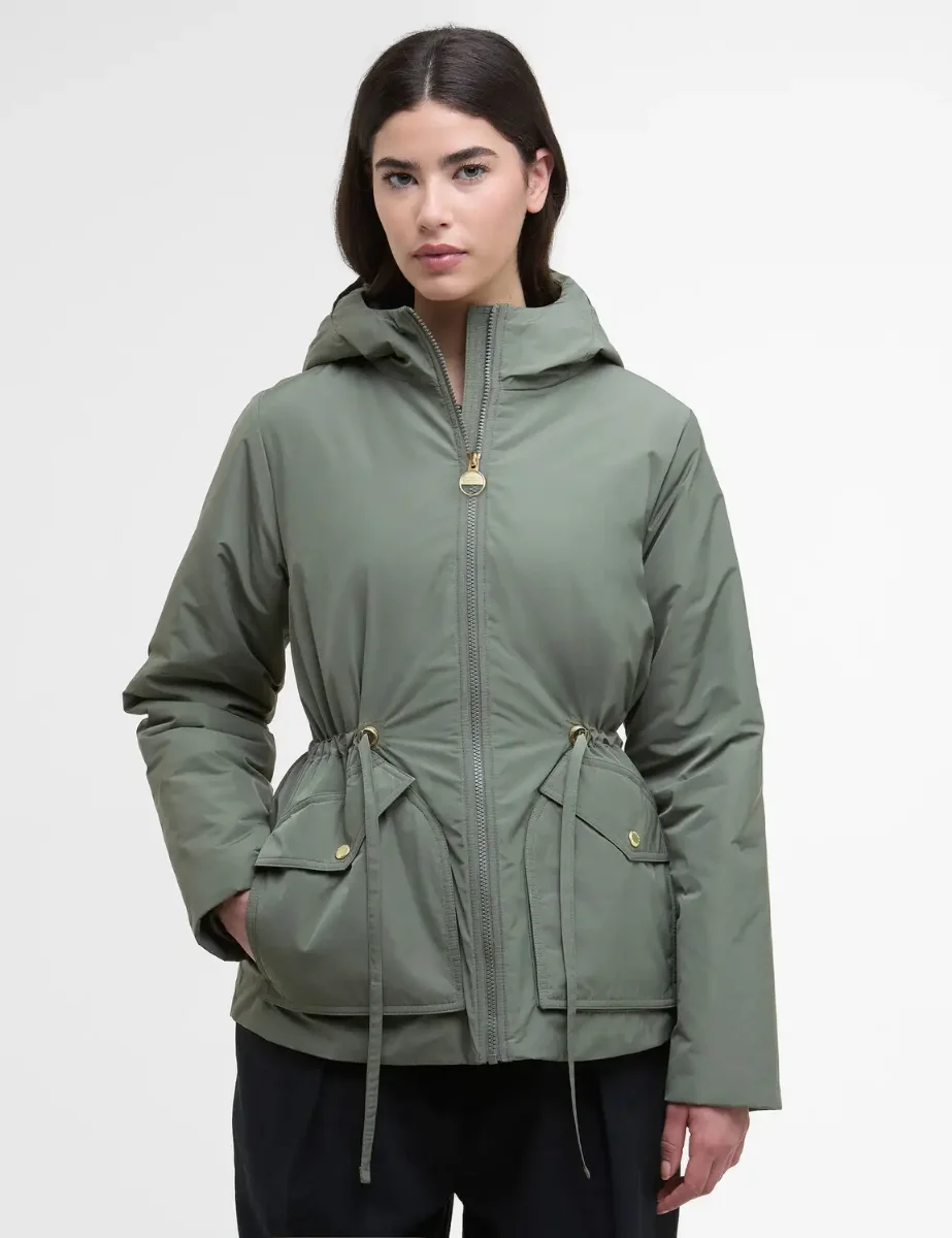 Barbour INTL Winter Piper Showerproof Jacket | Dusty Khaki