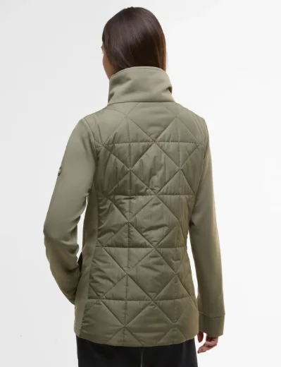Barbour Intl Kya Quilted Sweater | Dusty Khaki