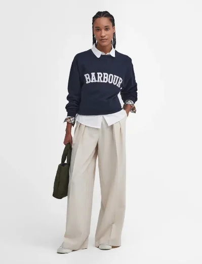 Barbour Women's Northumberland Sweatshirt | Navy