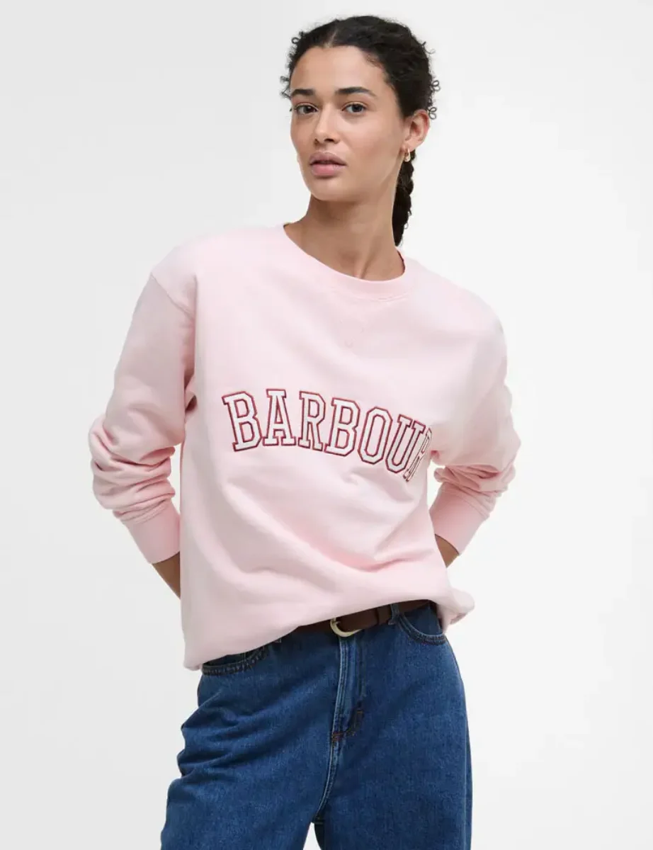 Barbour Women's Northumberland Sweatshirt | Pink Blush