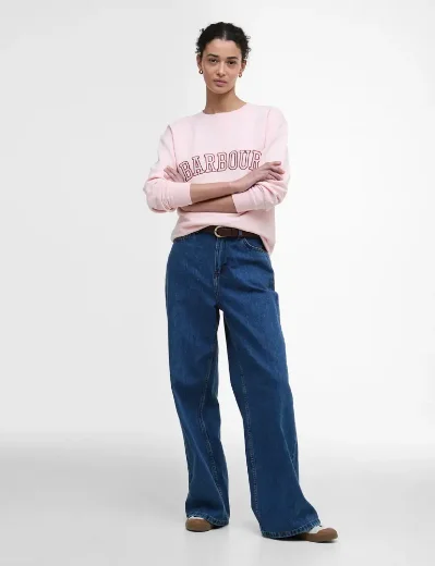 Barbour Women's Northumberland Sweatshirt | Pink Blush