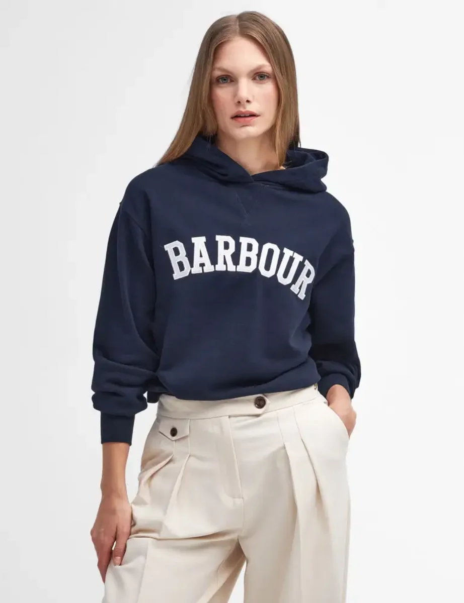 Barbour Northumberland Hoodie | Navy