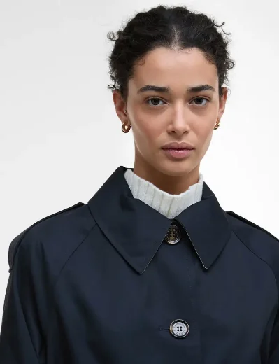 Barbour Maia Showerproof Trench Coat | Navy