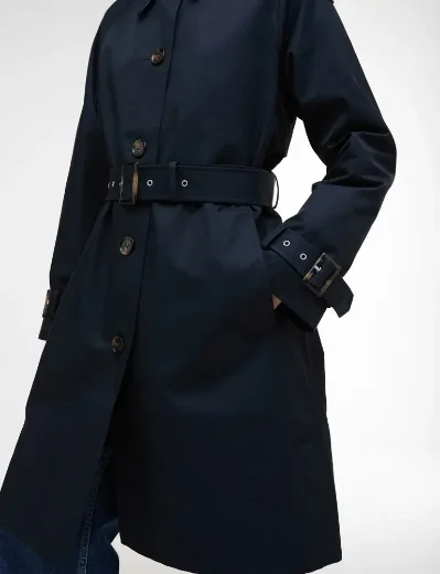 Barbour Maia Showerproof Trench Coat | Navy