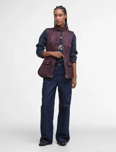 Barbour Womens Wray Gilet | Black Cherry