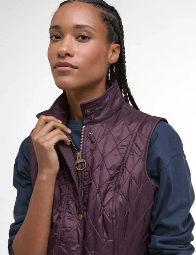 Barbour Womens Wray Gilet | Black Cherry
