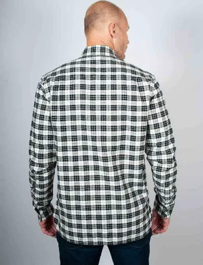 Fred Perry Tartan Oxford Shirt | Ecru