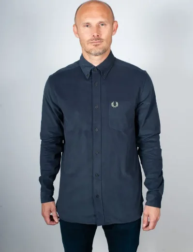 Fred Perry Needle Cord Shirt | Dark Airforce