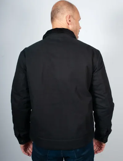 Fred Perry Cotton Caban Jacket | Black