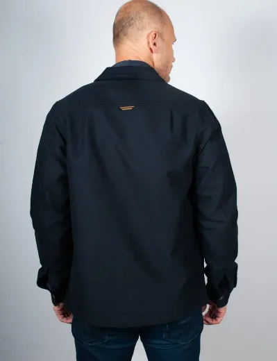 Fred Perry Brushed Twill Overshirt | Navy